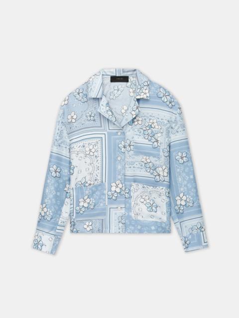 AMIRI WOMEN'S BANDANA FLORAL PJ SHIRT