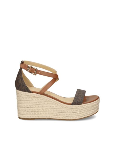 MICHAEL KORS Serena monogram wedge sandals