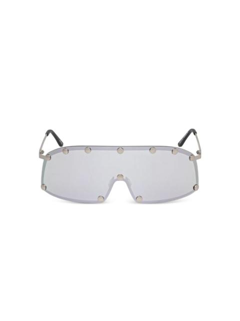 Rick Owens DRKSHDW Shielding mirrored-lens sunglasses