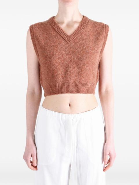 Lemaire V-neck cropped sweater vest