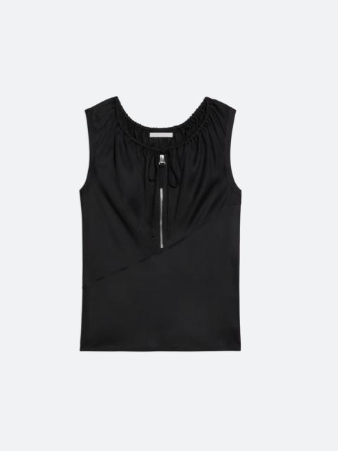 DRAWSTRING SLEEVELESS TOP