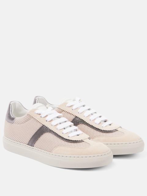 Brunello Cucinelli Monili chain-detail leather sneakers