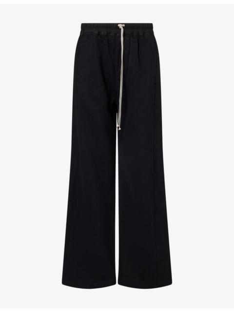 Rick Owens DRKSHDW Pusher Wide-Leg Cotton Trousers