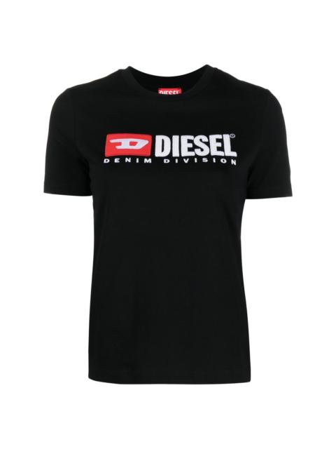 Diesel logo-embroidered cotton T-shirt