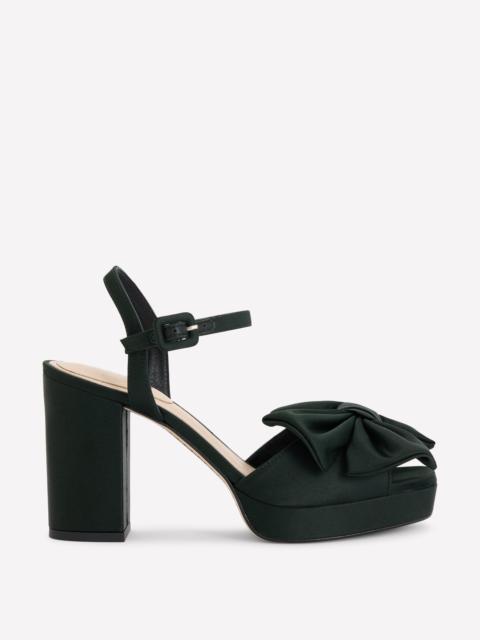 BODEN Bow Detail Platforms-Scarab Green