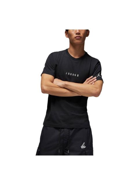 Jordan Air Jordan Embossed Air Crew T-Shirt 'Black' DM3183-010