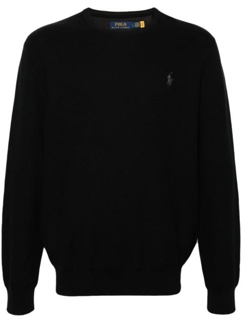 Polo Ralph Lauren embroidered-logo cotton jumper