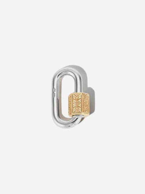 MARLA AARON Mixed Metal Embossed Chubby Medium Lock