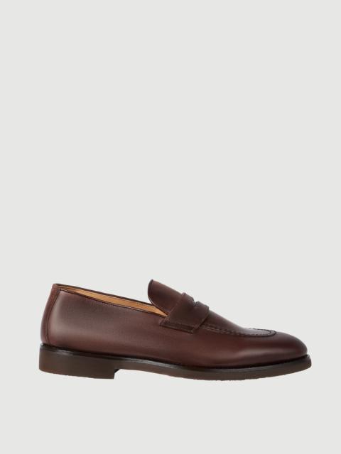 Brunello Cucinelli Calfskin penny loafers