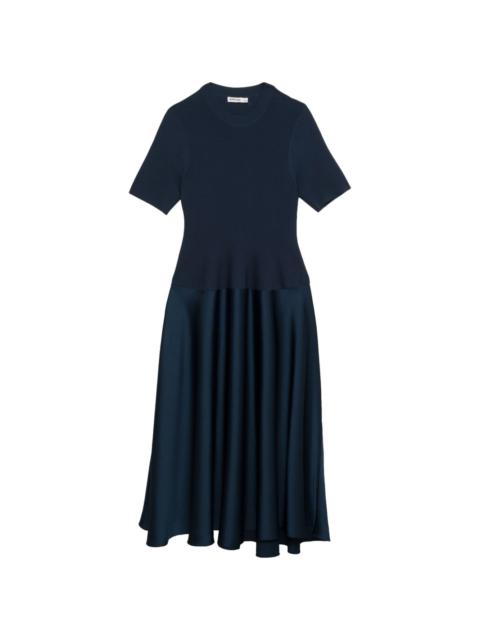 Marionne knitted-panel midi dress