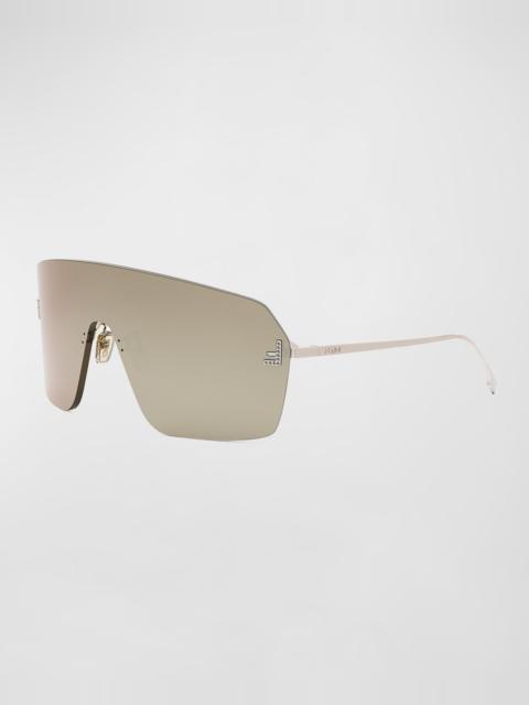 FENDI Men's Fendi First Metal Shield Sunglasses