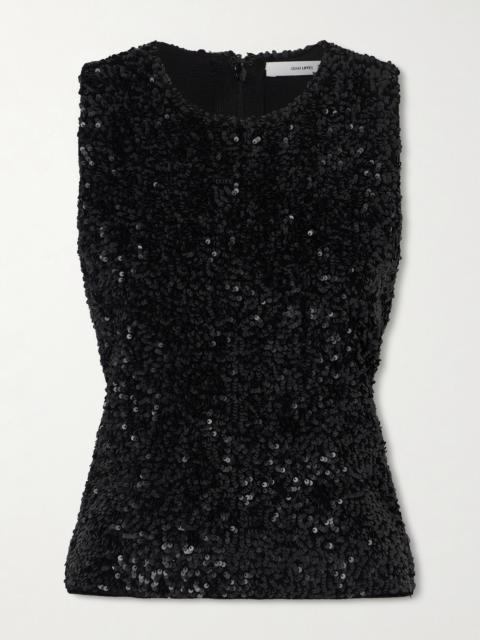 ADAM LIPPES Sequined Knitted Tank