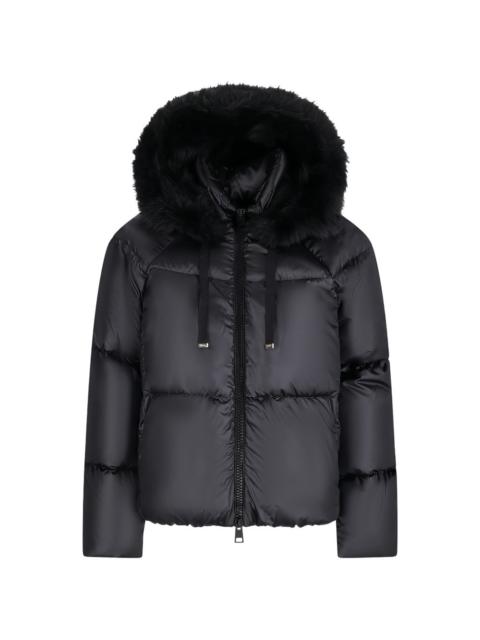 Herno faux-fur trim puffer