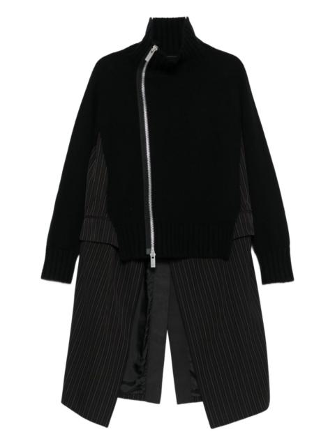 sacai panelled jacket