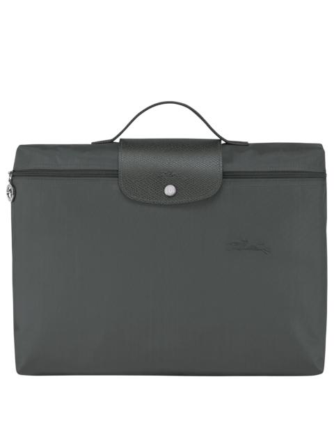 Longchamp Le Pliage Green S Briefcase Graphite - Recycled canvas