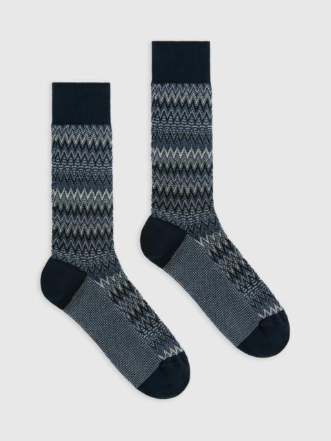 Missoni Zig zag cotton-blend ankle socks