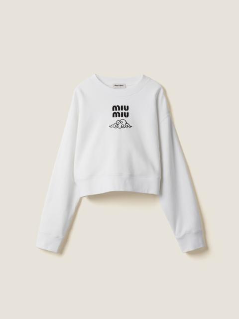 Miu Miu Cotton fleece sweatshirt