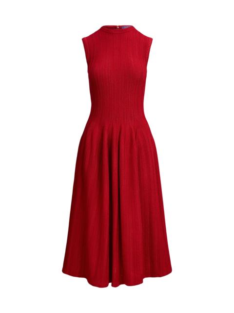 Ralph Lauren Women's Jeena Embroidered Silk-Blend Day Dress - Bright Red