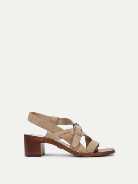 VERONICA BEARD ETTA SUEDE MID-HEEL SANDAL
