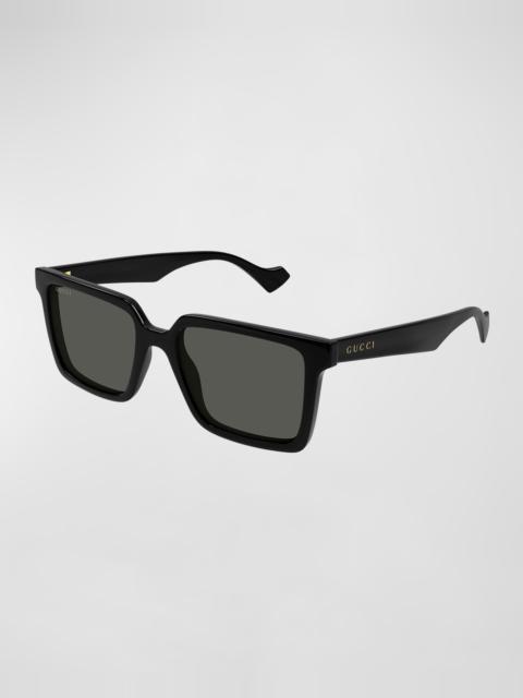 Men's Acetate Rectangle Sunglasses