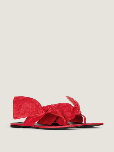 Givenchy BOUDOIR THONGS IN NAPPA LEATHER WITH BOW