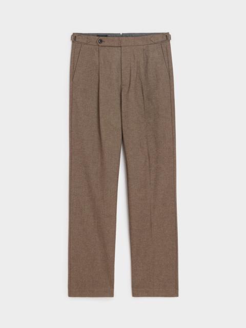 TODD SNYDER Italian Heathered Cotton Side Tab Trouser