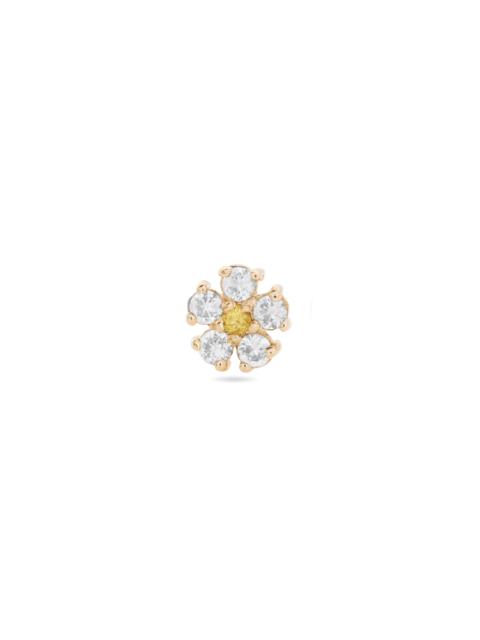 STONE AND STRAND White Sapphire Flower Stud