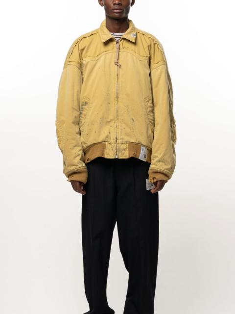 Maison MIHARAYASUHIRO Damaged Back Satin Jacket