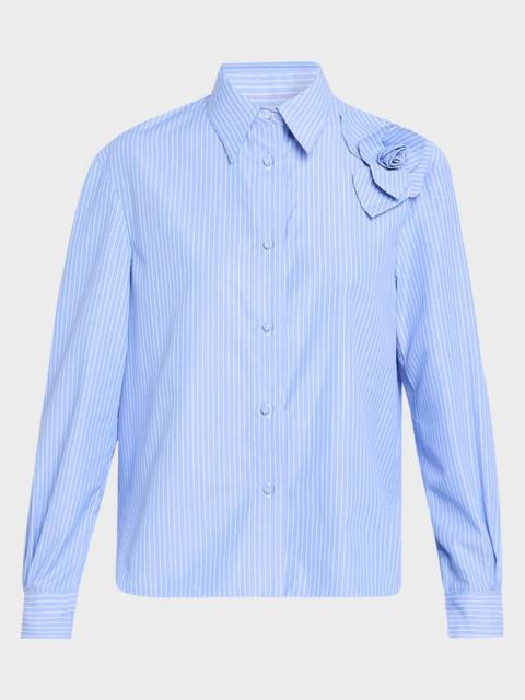 AKNVAS Flor Long-Sleeve Poplin Shirt