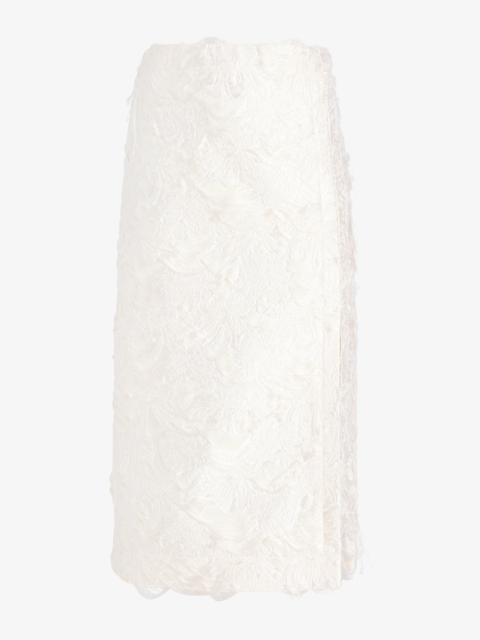 Proenza Schouler Dalma Skirt in Chrysanthemum Float Jacquard