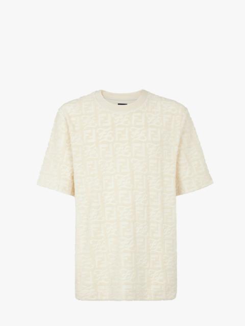 FENDI White cotton T-shirt