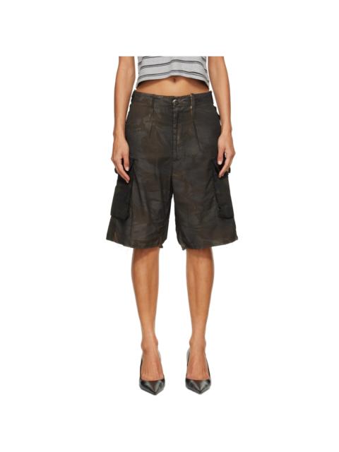 prototypes Brown Overdyed New Camo Shorts