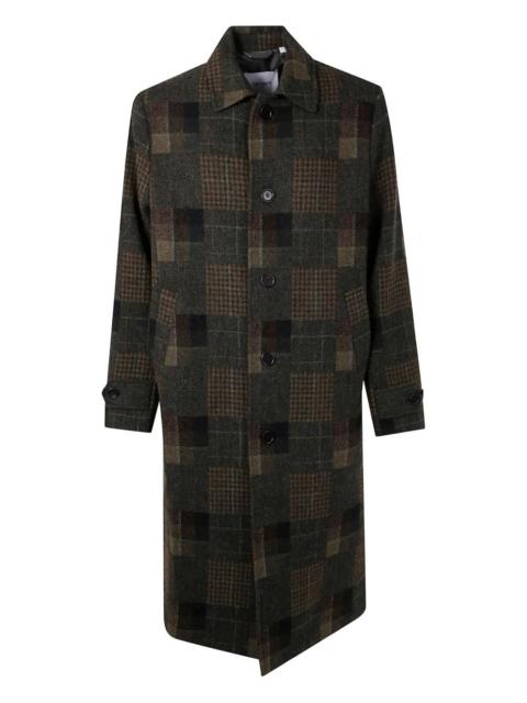 Les Deux "Maximilian" Patchwork Wool Coat