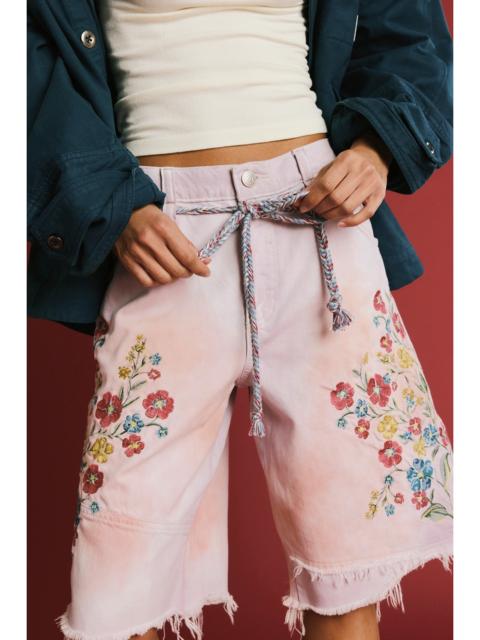 FREE PEOPLE We The Free Sweet Destiny Embroidered Shorts