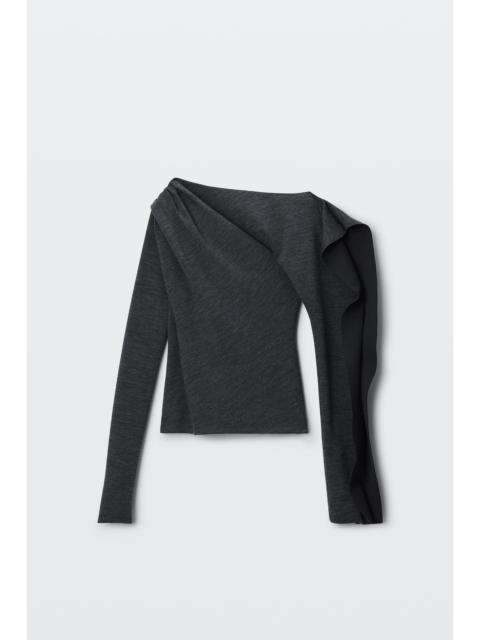 Alexander Wang asymmetric drape top