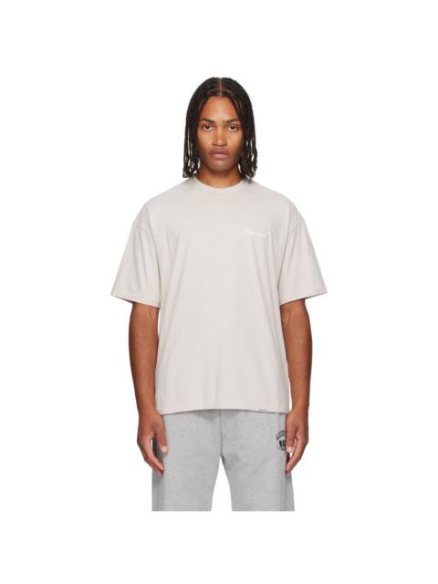 REPRESENT Gray Script Logo T-shirt