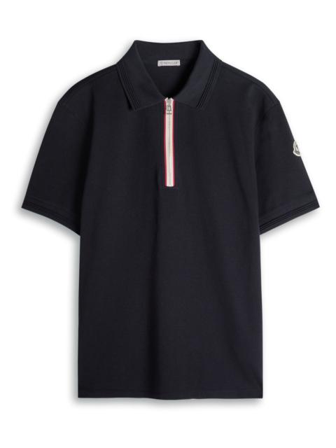 Moncler Half-zip Piqué Cotton Shirt
