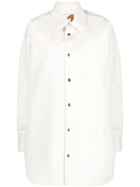 White Boyfriend shirt jacket