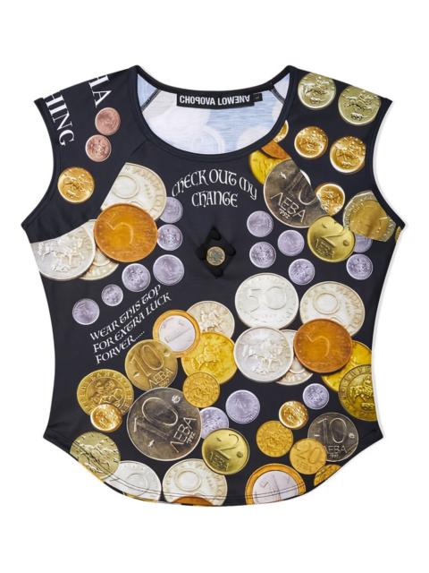 Chopova Lowena Angelica coin-print top