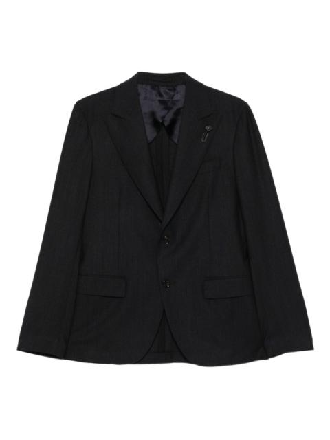 LARDINI pinstripe-pattern suit