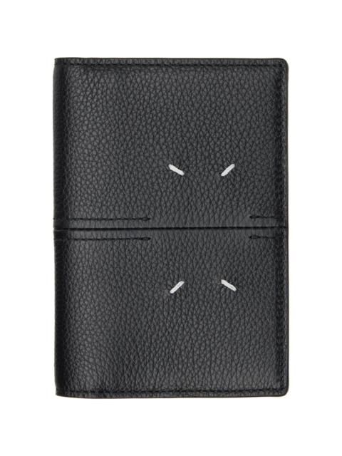 Maison Margiela Black Leather Passport Holder