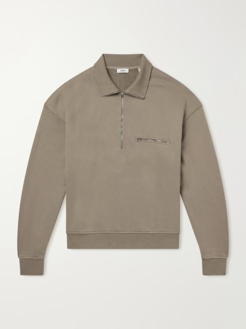 AGOLDE Pavillion Cotton-Jersey Half-Zip Sweatshirt