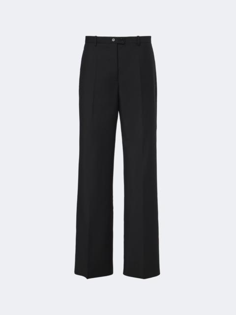 Jil Sander Wool and mohair canvas wide-leg pants