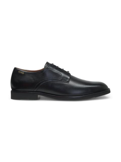 HUGO DERBY SHOES IN SMOOTH LEATHER WITH EMBOSSED LOGO