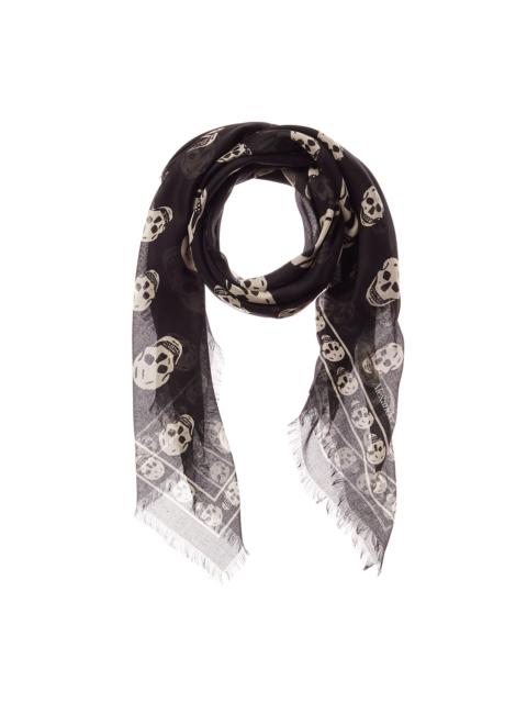 Alexander McQueen Alexander McQueen Skull Silk-Blend Scarf