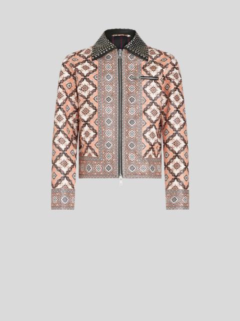 PRINTED JACKET WITH STUDS