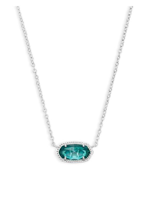 KENDRA SCOTT Elisa Gold Pendant Necklace in London Blue Glass