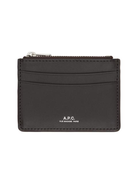 A.P.C. Brown Paris Card Holder