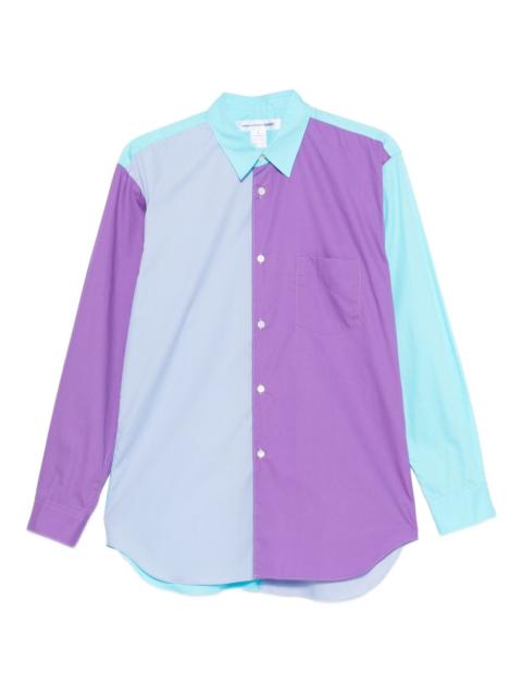 Comme des Garçons SHIRT colour-block long-sleeve shirt