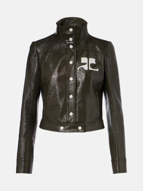 courrèges Cotton-blend vinyl jacket